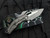 PRE-OWNED Medusa T/E Folder Battleworn Titanium Body w/ Magnacut Battleworn Plain Edge Blade (3") H009-5A-TIBATTLE