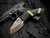 Sniper Bladeworks DMF Folder Black G10 and Bronze Body w/ S35VN Satin Plain Edge Blade (3.65") DMFBLKSAT