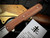Jason Clark Custom Model 49 Flipper Natural Canvas Micarta Scales w/ Magancut Satin Plain Edge Blade (3.4")