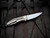 CONSIGNMENT Shirogorov Hation Neon flipper Carbon Fiber and Titanium Body w/ M390 Stonewashed Plain Edge Blade (3.25")