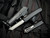 Core Edge Pulsar OTF D/E Tanto Black Grooved Aluminum Body w/ Magnacut Blasted/Satin Plain Edge Blade (3.35")