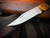 Buck Knives 110 Folder Brass and Ebony Body w/ 420HC Satin Plain Edge Blade (3.75") 0110BRS-B