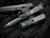 Microtech Dirac Delta D/E Outbreak Edition Aluminum Body w/ Distressed Full Serrated Blade (3.8") 227-3OBDS