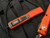 Microtech Ultratech D/E Orange Aluminum Body w/ Black Plain Edge Blade (3.4”) 122-1OR