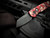Pro-Tech Knives Runt 5 Crimson Tiger Anodized Camo Aluminum Body and Black Lip Pearl Button w/ Magnacut Reverse Tanto DLC Black Plain Edge Blade (1.9") R5403-CTC