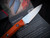Microtech Paring Knife Ember G10 Handles w/ M390MK Stonewashed Plain Edge Blade (3.5") 3500-10EM