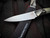 Microtech Paring Knife Ivory G10 Handles and Bead Blast Titanium Bolster w/ M390MK Stonewashed Plain Edge Blade (3.5") 3500B-10IV