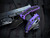 Heretic Knives Medusa Recurve Folder Purple Aluminum Body w/ Magancut DLC Plain Edge Blade (3") H010-6A-PU