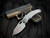CONSIGNMENT Kunwu Compadre Folder Textured Titanium Body w/ Vanax Satin Plain Edge Blade K706C-T2