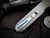 PRE-OWNED Pro-Tech PDW Invictus Auto Folder Facebook Exclusive Grey Aluminum Body and Carbon Fiber Push Button w/ Magancut Stonewashed Plain Edge Blade (3.5")
