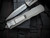 Microtech Dirac Delta D/E Natural Clear Aluminum Body w/ M390MK Stonewashed Plain Edge Blade (3.8") 227-10APNC