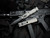 Microtech Dirac Delta D/E Natural Clear Aluminum Body w/ M390MK Black Plain Edge Blade (3.8") 227-1NC