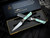Microtech Paring Knife Caribbean Blue G10 Handles and Bead Blast Titanium Bolster w/ M390MK Stonewashed Plain Edge Blade (3.5") 3500B-10CA