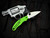 Spyderco UK Penknife Salt Series Folder Green FRN Lightweight Body w/ LC200N Satin Full Serrated Blade (2.98") C94SGR