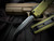 Microtech UTX-85 D/E Gen IV OD Green Aluminum Body w/ M390MK Black Partially Serrated Blade (3.1") 12324-2OD