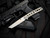 Brad Zinker Flipper Urban Trapper Tanto Skeletonized Titanium Body w/ CPM Magnacut Stonewashed Plain Edge Blade (3.25")