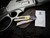 Jason Clark Model 81 Custom Folder Anodized Black Titanium Frame, Mammoth Ivory Scales, and Black Timascus Bolster w/ Damasteel Plain Edge Blade