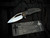 Marfione Custom Matrix-R Flipper "The Last Crusade" 1 of 1 Carbon Fiber Crusader Cross, Bloodwashed Titanium Body, and Steel Flame Pocket Clip w/ M390 Mirror Polished Plain Edge Blade (3.75")