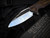 Marfione Custom Matrix-R Flipper "The Last Crusade" Crusader Cross Bloodwashed Titanium Body and Steel Flame Pocket Clip w/ M390 Mirror Polished, Carbon Fiber Inlaid Plain Edge Blade (3.75")