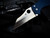 Spyderco Yojumbo Folder Cobalt Blue Textured G10 Body w/ SPY27 Satin Plain Edge Blade (3.98") C253GPCBL