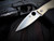 Spyderco Mantra 4 Folder White G10 Body w/ Satin Plain Edge Blade (3.34") C274GWP