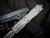 PRE-OWNED Microtech Dirac Delta D/E Natural Clear Aluminum Body w/ Apocalyptic Double Full Serrated Blade (3.8") 227-D12APNC