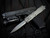 PRE-OWNED Microtech Dirac Delta D/E Natural Clear Aluminum Body w/ Apocalyptic Double Full Serrated Blade (3.8") 227-D12APNC