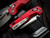 Microtech MSI Mini S/E RAM-LOK Red Fluted Aluminum w/ M390MK apocalyptic Plain Edge Blade (3.25") 210M-10APFLRD