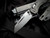 Microtech MSI Mini S/E RAM-LOK Folder Natural Clear Fluted Aluminum Body w/ M390MK Stonewashed Plain Edge Blade (3.5") 210M-10FLNC