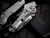 Microtech MSI Mini S/E RAM-LOK Folder Natural Clear Fluted Aluminum Body w/ M390MK Stonewashed Plain Edge Blade (3.5") 210M-10FLNC