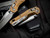 Microtech MSI Mini S/E RAM-LOK Folder Tan Fluted Aluminum Body w/ M390MK Apocalyptic Plain Edge Blade (3.5") 210M-10APFLTA