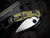 Spyderco Manix 2 Folder Salt Series Yellow and Black G10 Body w/ Magnacut Plain Edge Blade (3.37") C101GBKYLMCP2