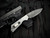 PRE-OWNED Pro-Tech Strider SNG Auto Folder Black G10 and Titanium Body w/ Chad Nichols Damascus Plain Edge Blade (3.5")