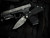 PRE-OWNED Pro-Tech Strider SNG Auto Folder Black G10 and Titanium Body w/ Chad Nichols Damascus Plain Edge Blade (3.5")