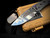 PRE-OWNED Medford Slim Midi Beadblast Grey "Birds of Paradise" Titanium Body and Violet Hardware/Clip w/ S45VN Tumbled Drop Point Blade (3.25")
