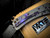 PRE-OWNED Medford Slim Midi Beadblast Grey "Birds of Paradise" Titanium Body and Violet Hardware/Clip w/ S45VN Tumbled Drop Point Blade (3.25")