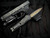 Heretic Knives Custom Colossus Black Body and Carbon Fiber Black Dunes Inlays w/ Baker Forge Damascus D/E Blade and DLC Hardware