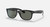 Ray-Ban New Wayfarer Classic Sunglasses Polished Black Frame w/ Green Polarized Lenses RB2132 901/58 55-18