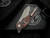 G&G Hawk Talon Hawk Lock Folder FatCarbon Mars Valley Inlaid Tumbled Titanium w/ M390 Tumbled Plain Edge Blade (3.5")