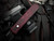 PRE-OWNED Pro-Tech Godfather Red Haze Anodized Aluminum Body w/ 154CM DLC Plain Edge Blade (4") 921-RED HAZE