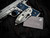 Marfione Select M-Stitch RAM-LOK Folder Stonewashed Slab Side Titanium Body and Blue Titanium Backspacer w/ M390MK Stonewashed Plain Edge Blade (3") 169MRL-10MS2
