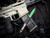 CONSIGNMENT Microtech UTX-85 D/E Jedi Master Edition Aluminum Body w/ Green Plain Edge Blade (3.1") 232-1JM