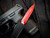 CONSIGNMENT Ultratech D/E Sith Lord Tri-Grip Black Aluminum Body w/ Red Plain Edge Blade (3.4") 122-1SL