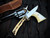 CONSIGNMENT Jimmy Lile No Dot Stag Handle Fixed Blade