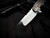 PRE-OWNED Attn2Detail Tanto Folder Entropic Anodized "Toxic" Finished Frag Pattern Titanium Body w/ CTS XHP Satin Plain Edge Blade