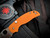 Spyderco Sage 6 Burnt Orange G10 Scales w/ REX121 Satin Plain Edge Blade (3") C123GPBOR