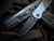 Flytanium Arcade Folder Carbon Fiber Inlaid Blue Aluminum Scales w/ S35VN DLC Plain Edge Blade (3.2") FLY-1308