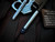 Marfione Select TAC-P Mini Titanium Chisel Tip Kubaton Ice Blue Anodized Frag Titanium Body