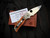 Spyderco Native 5 50th Anniversary Edition AMber bone Scales and Mosaic Spyder Damascus Bolster w/ S90V Plain Edge Blade (2.95") C41BA50TH