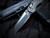 Microtech MSI Mini S/E RAM-LOK Folder Natural Clear Frag Aluminum Body w/ M390MK Black Partially Serrated Blade (3.5") 210M-2FRNC